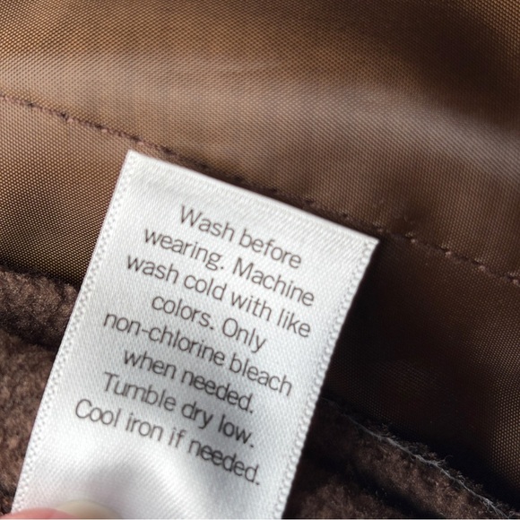 Sonoma Men’s Brown Quilted Barn Jacket Faux Suede Corduroy Collar NWT Small - Picture 4 of 6